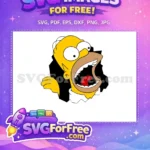 Free Shocked Expression Free Open Mouth Simpsons Free SVG 3 - Instant Download