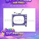 Free Purple Television Free Simpsons Family Television Free SVG - Instant Download