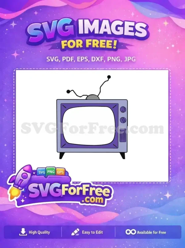 Free Purple Television Free Simpsons Family Television Free SVG Free Purple Television Free Simpsons Family Television Free SVG