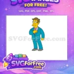 Free Tie Adjusting Free Lenny Leonard Simpsons Free SVG - Instant Download