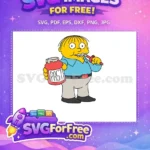 Free Ralph Wiggum Paste Free Brush Simpsons Free SVG - Instant Download