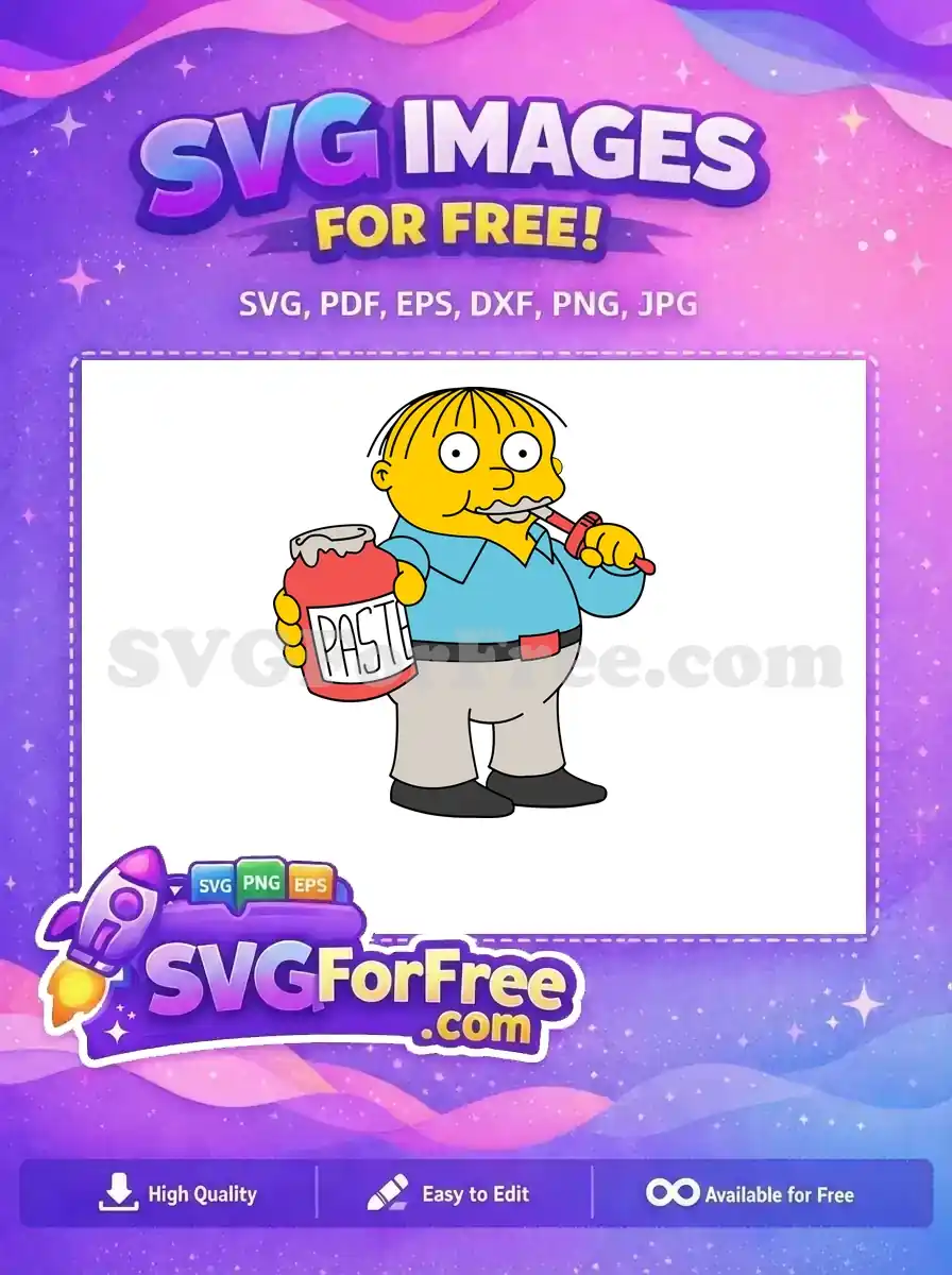 Free Ralph Wiggum Paste Free Brush Simpsons Free SVG