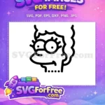Free Lisa Simpsons Glasses Free Disney Character Simpsons Free SVG - Instant Download