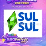 Free Green Plumbob Free Sul Sul Text Sims Free SVG - Instant Download