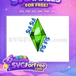 Free Green Diamond Free Sims Plumbob Sims Free SVG - Instant Download