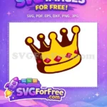 Free Yellow Crown Free Red Gems Sims Free SVG - Instant Download