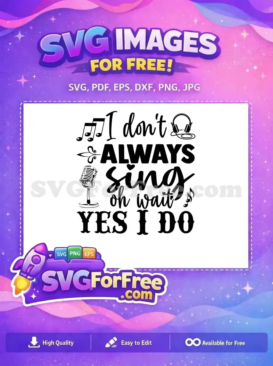 Free Musical Notes Free Headphones Singer Quotes Free SVG