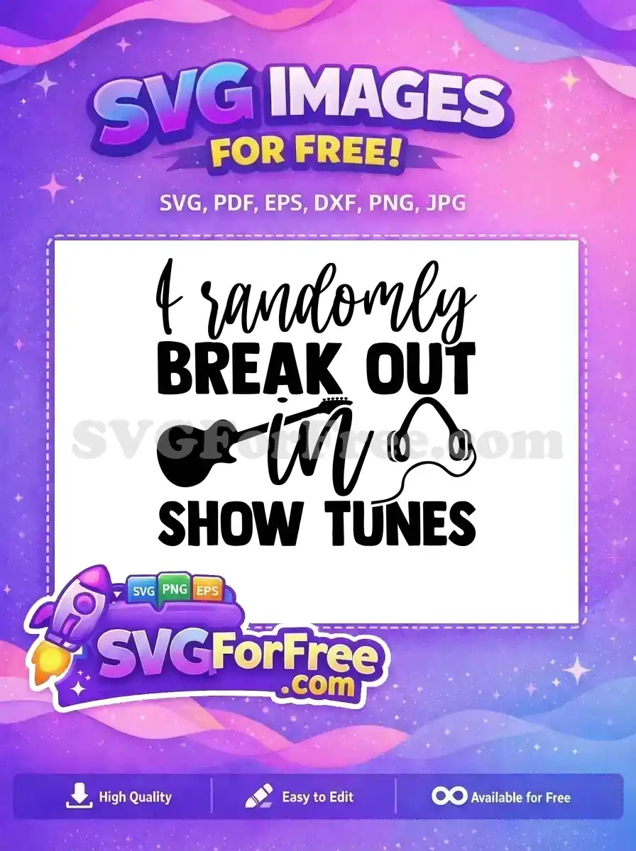 Free Random Breakout Free Guitar Headphones Singer Free SVG
