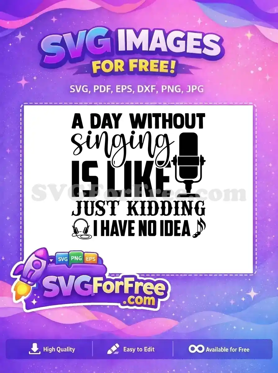 Free Singer Microphone Free Headphones Singer Quotes Free SVG