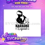 Free Karaoke Singer Free Microphone Karaoke Legend Free SVG - Instant Download