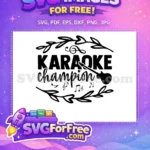 Free Karaoke Champion Free Guitar Silhouette Singer Quotes Free SVG - Instant Download