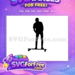 Free Skateboarder Silhouette Free Cap Detail Skate Free SVG - Instant Download