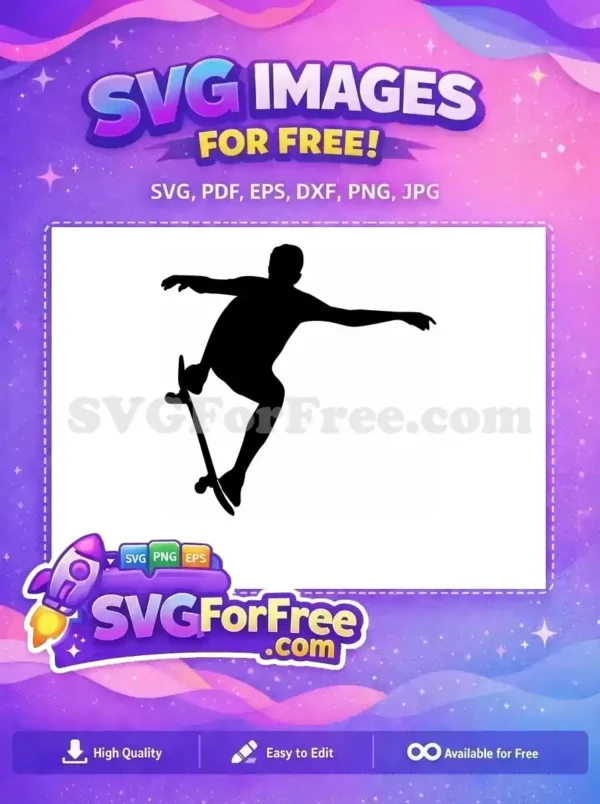 Free Black Skateboarder Free Silhouette Skateboarding Free SVG 2 Free Black Skateboarder Free Silhouette Skateboarding Free SVG 2