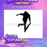 Free Cap Silhouette Free Skater Pose Silhouette Free SVG - Instant Download