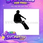 Free Silhouette Skater Free Hat Detail Free Skate Boarder SVG - Instant Download