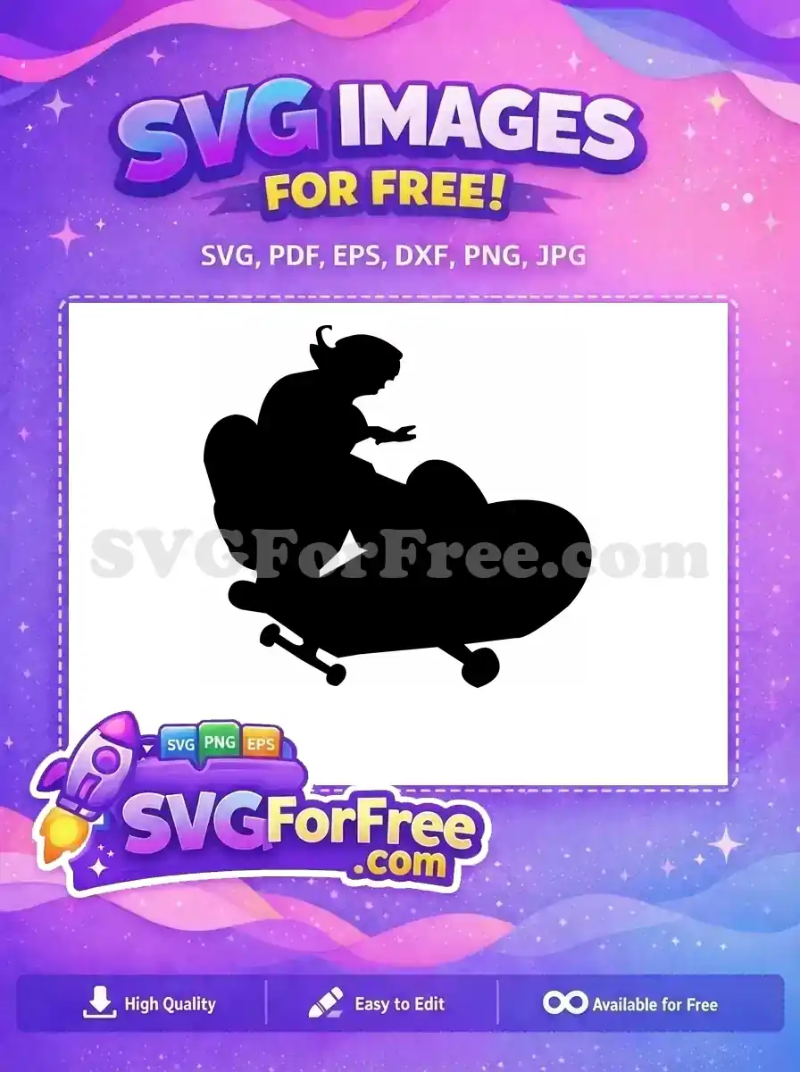 Free Skateboard Trick Free Silhouette Cool Skate Free SVG 1