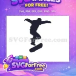 Free Silhouette Skate Boarder Free Cap Detail Movie Free SVG - Instant Download
