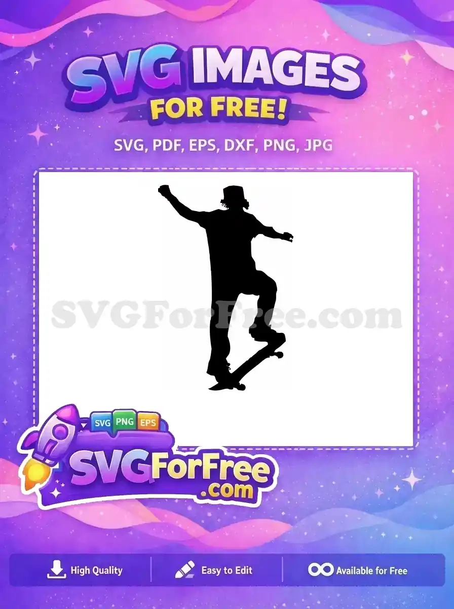 Free Skateboard Stunt Free Cool Skate Park Silhouette Free SVG