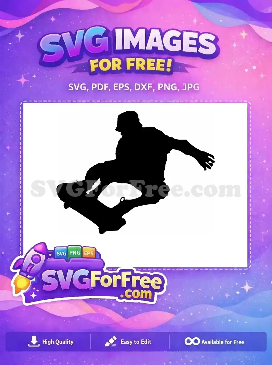 Free Skateboarder Stance Free Cool Trick Skateboarding Free SVG