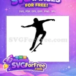 Free Silhouette Skate Boarder Free Extreme Sports Free SVG 2 - Instant Download
