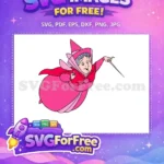 Free Flora Fairy Free Magic Wand Sleeping Beauty Free SVG - Instant Download