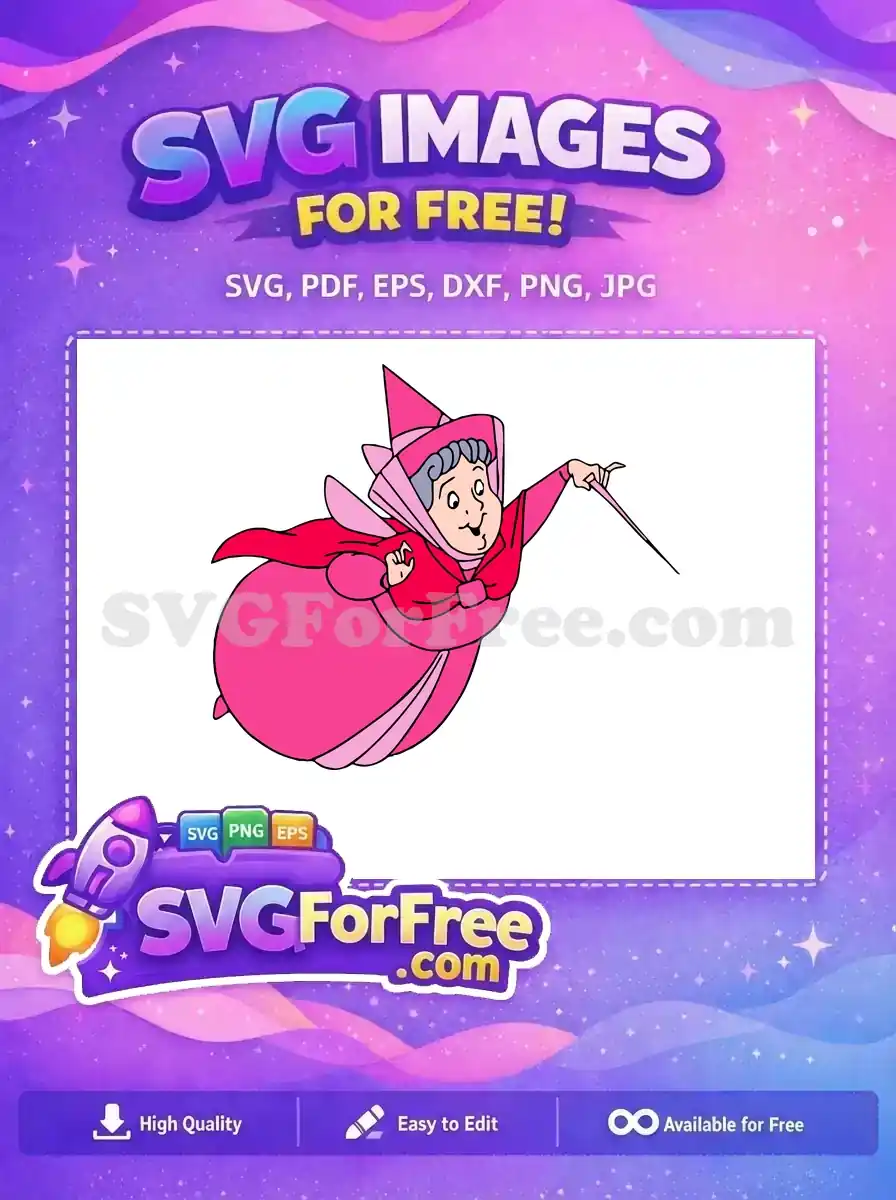 Free Flora Fairy Free Magic Wand Sleeping Beauty Free SVG