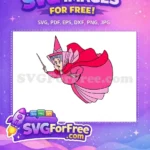 Free Fairy Godmother Wand Free Pink Dress Sleeping Beauty Free SVG - Instant Download