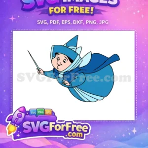 Free Blue Fairy Godmother Free Magic Wand Sleeping Beauty Free SVG