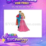 Free Blond Aurora Free Pink Gown Sleeping Beauty Free SVG - Instant Download