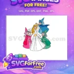 Free Aurora Blonde Hair Free Fairy Godmothers Sleeping Beauty Free SVG - Instant Download