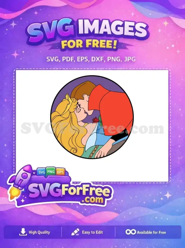 Free Golden Hair Free Red Rose Sleeping Beauty Free SVG