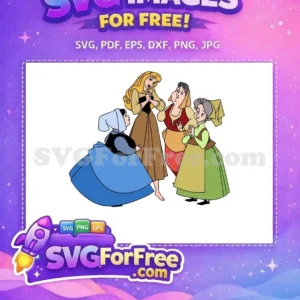 Free Blonde Aurora Free Three Fairies Sleeping Beauty Free SVG 2