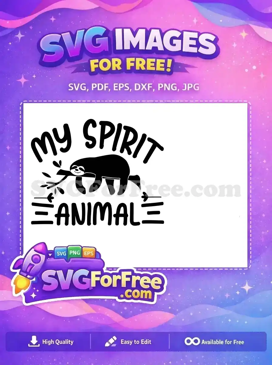 Free Funny Sloth Free Lazy Quote Sloth Quotes Free SVG