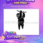 Free Happy Smiling Sloth Free Hanging Silhouette Animals Free SVG - Instant Download