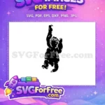 Free Simple Sloth Free Silhouette Cartoon Character Free SVG 2 - Instant Download