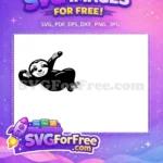 Free Cute Sloth Free Silhouette Smiling Sloth Free SVG 3 - Instant Download