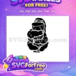 Free Detailed Eyes Free Holding Wood Sloth Silhouette Free SVG - Instant Download