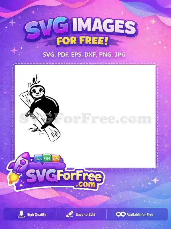 Free Detailed Sloth Free Silhouette Cute Sloth Free SVG Free Detailed Sloth Free Silhouette Cute Sloth Free SVG