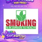 Free Tobacco Leaf Free Smokeout Day Quotes Smoking Free SVG - Instant Download
