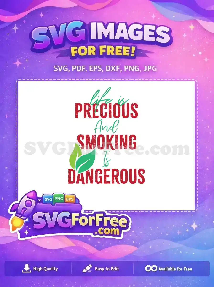 Free Green Leaves Free Smoking Quotes Smokeout Day Free SVG 1