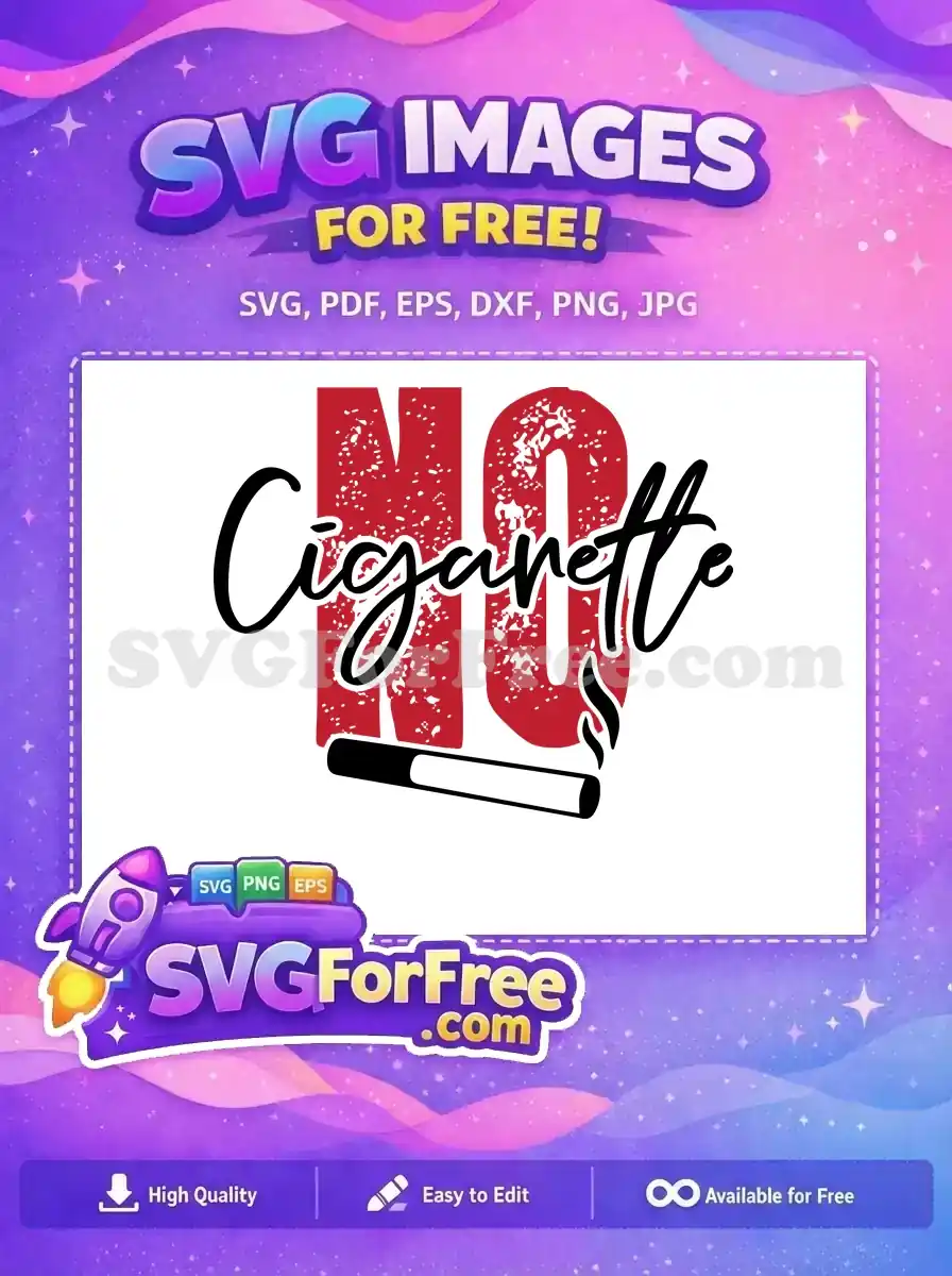Free No Cigarette Sign Free Smokeout Day Free SVG