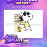 Free Snoopy Sunglasses Free Woodstock Yellow Sweater Peanuts Free SVG - Instant Download