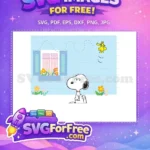 Free Contemplative Snoopy Free Woodstock Flying Happy Free SVG - Instant Download