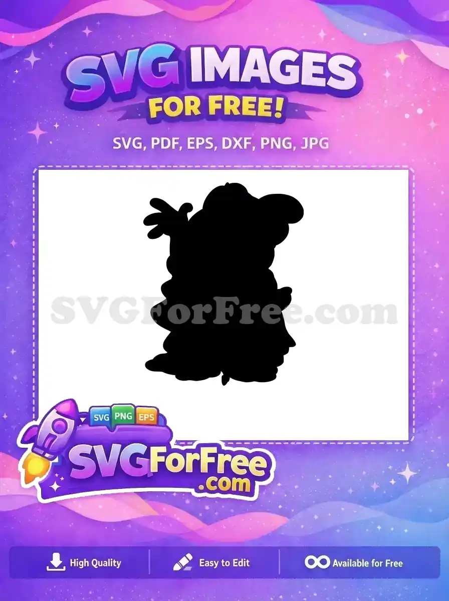 Free Dopey Dwarf Silhouette Free Disney Character Snow White Free SVG