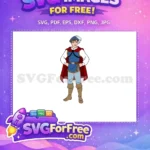 Free Smiling Prince Free Red Cape Snow White Free SVG - Instant Download