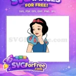 Free Red Bow Free Fair Skin Snow White Free SVG - Instant Download