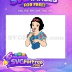 Free Red Bow Free Pink Flower Snow White Free SVG - Instant Download