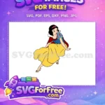 Free Sitting Pose Free Red Bow Detail Snow White Free SVG - Instant Download