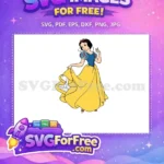 Free Smiling Snow White Free Elegant Dress Snow White Free SVG - Instant Download