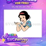 Free Smiling Face Free Offering Hands Snow White Free SVG - Instant Download